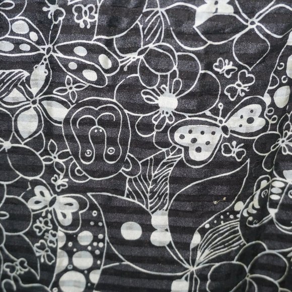 Vintage Y2K Anna Sui Black White Animal Jungle Silk Print 10 - Picture 6 of 10